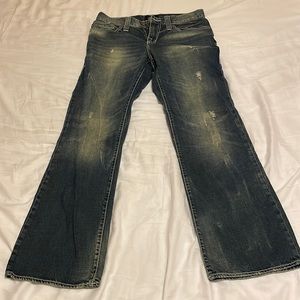 Men’s Rock & Republic Jeans, Boot Cut 33 x 32, Blue.